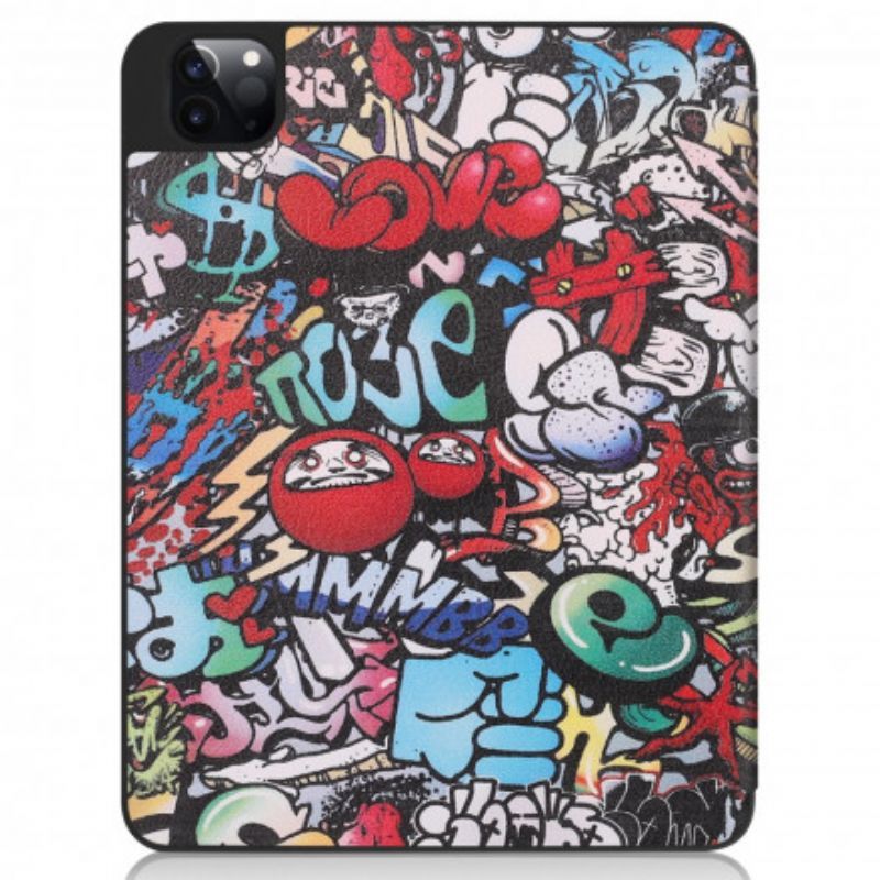 Chytré Pouzdro Ipad Pro 11" (2021) Držák Graffiti Pera