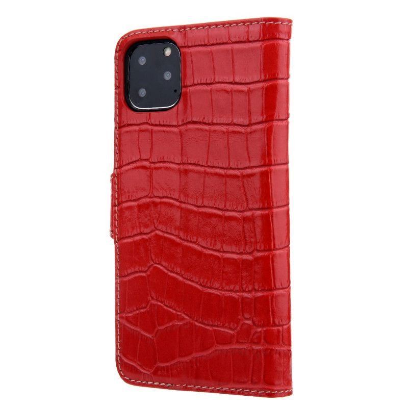 Flipové Pouzdro Iphone 11 Pro Krásný Krokodýl