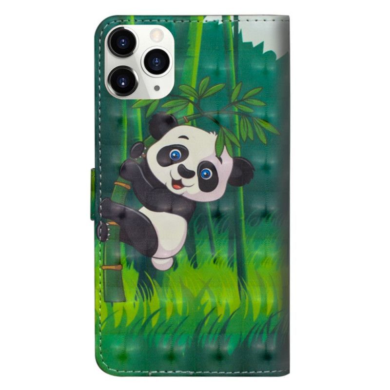 Flipové Pouzdro Iphone 12 Mini Panda A Bambus