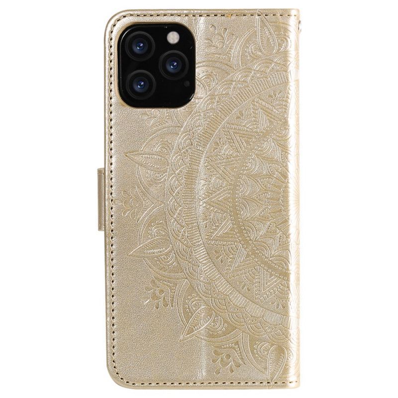 Flipové Pouzdro Iphone 12 Pro Max Sluneční Mandala