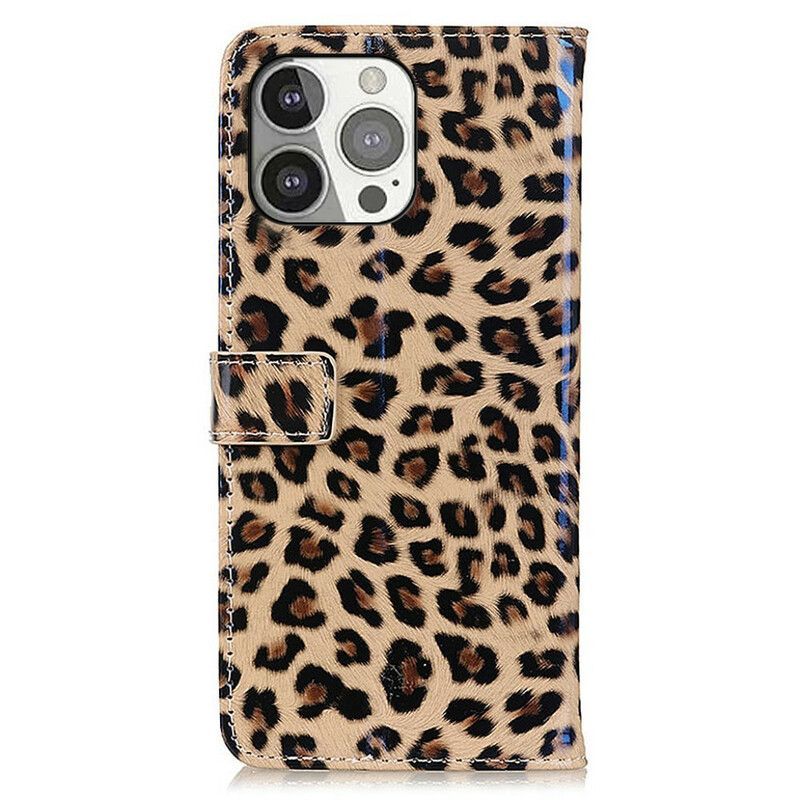 Flipové Pouzdro Iphone 13 Pro Leopard