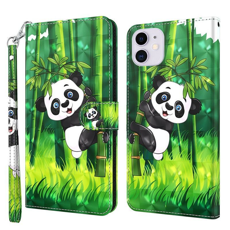 Flipové Pouzdro Iphone 13 Pro Max Panda A Bambus