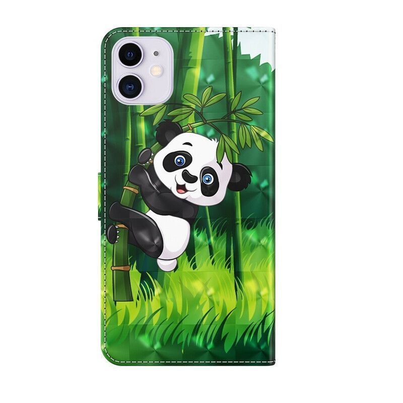 Flipové Pouzdro Na Iphone 13 Mini Panda A Bambus