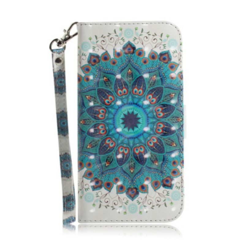 Flipové Pouzdro Na iPhone 14 Plus Na Lana Strappy Mandala