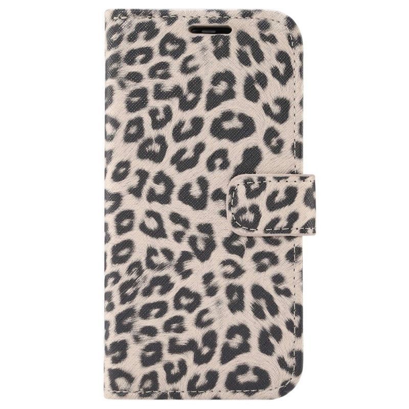 Flipové Pouzdro Na iPhone 14 Plus Styl Leopardí Kůže