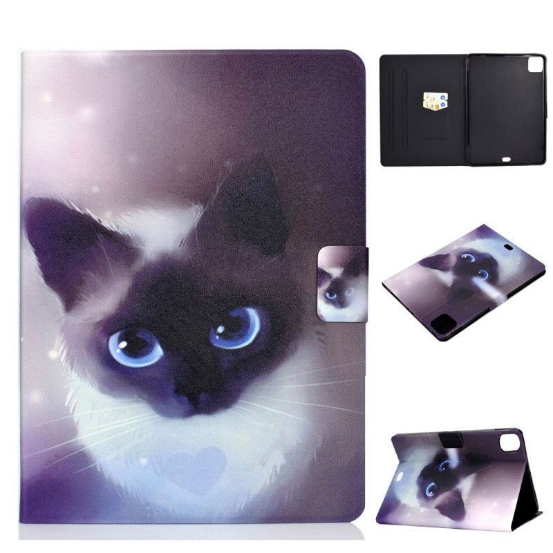 Ipad Air Cover 109" (2020) Kočka S Modrýma Očima