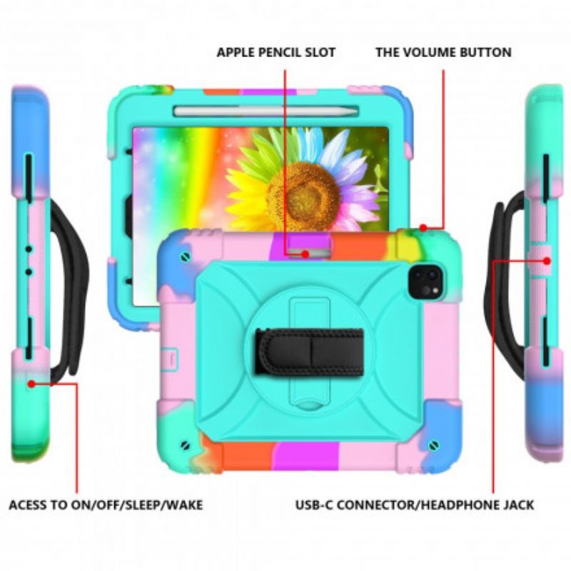 Ipad Pro 11" Pouzdro (2021) (2020) (2018) Barvy Popruhu A Ramenního Popruhu