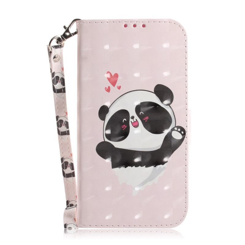 Iphone 12/ 12 Pro Pouzdro Panda Love S Popruhem