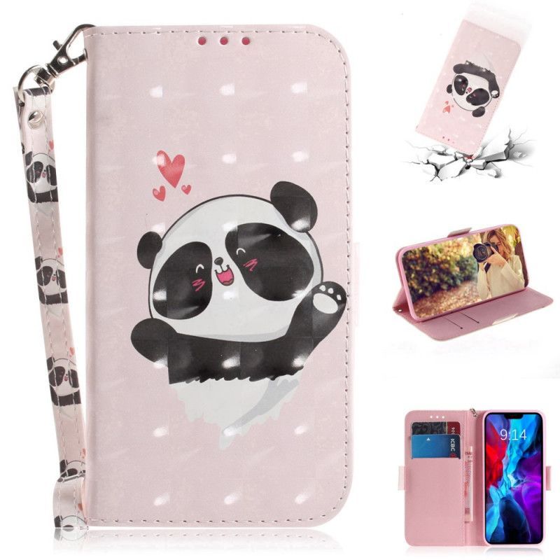 Iphone 12/ 12 Pro Pouzdro Panda Love S Popruhem