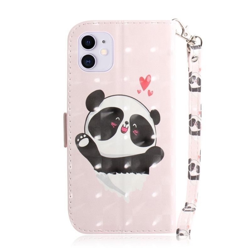 Iphone 12/ 12 Pro Pouzdro Panda Love S Popruhem