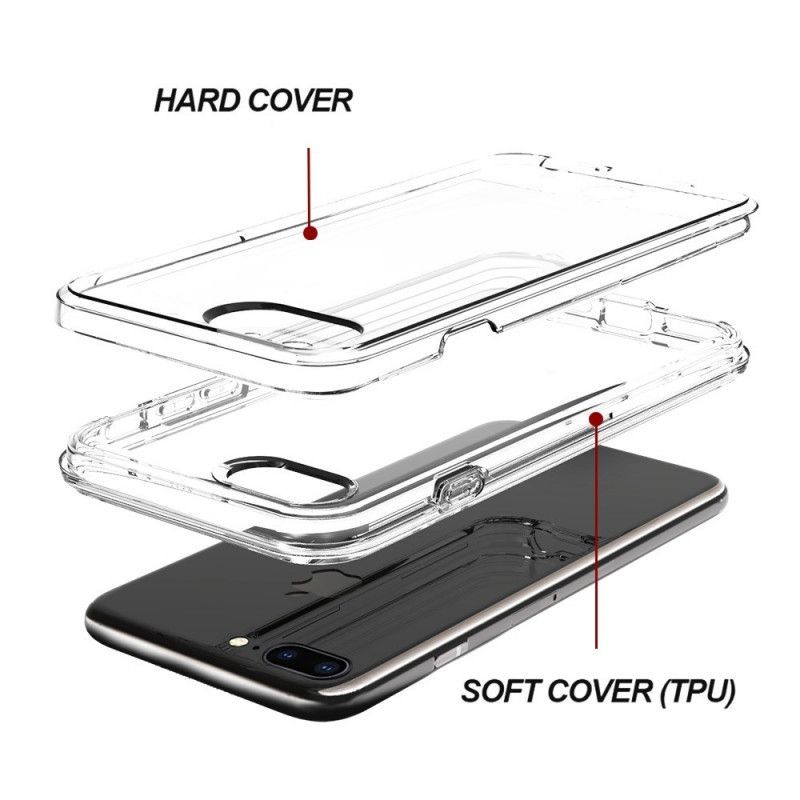 Iphone 8 Plus / 7 Plus Pouzdro Transparentní Hybridní Design