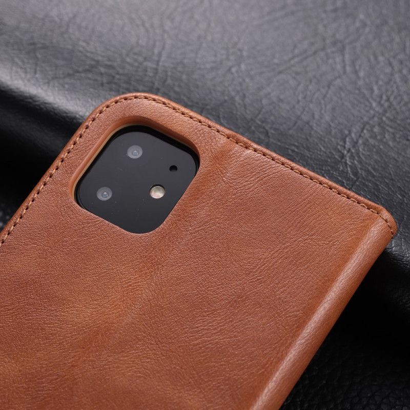 Kožené Pouzdro Folio Iphone 11 Azns Imitace Kůže