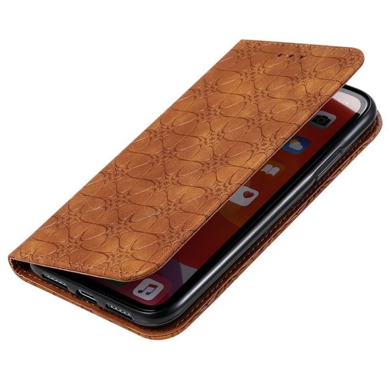 Kožené Pouzdro Folio Iphone 11 Barokní Květiny