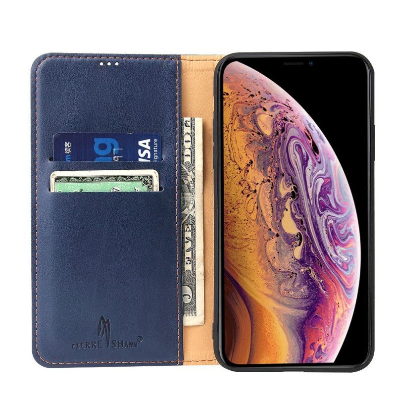 Kožené Pouzdro Folio Iphone 11 Klasická Umělá Kůže