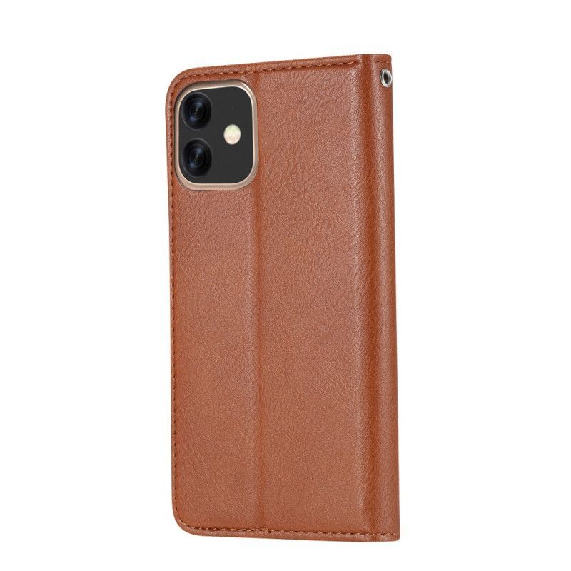 Kožené Pouzdro Folio Iphone 11 Pouzdro Na Karty Z Umělé Kůže