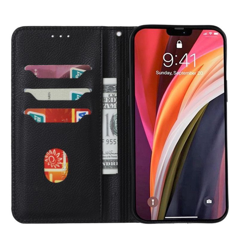 Kožené Pouzdro Folio Iphone 11 Přední Držák Karty