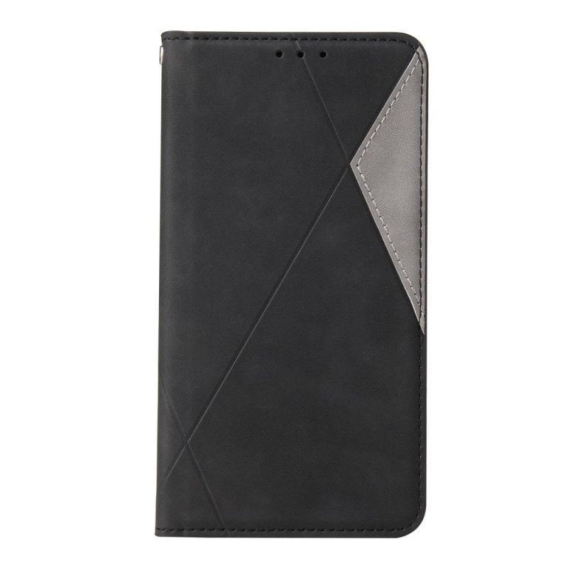 Kožené Pouzdro Folio Iphone 11 Pro Hedvábný Dotykový Trojúhelník