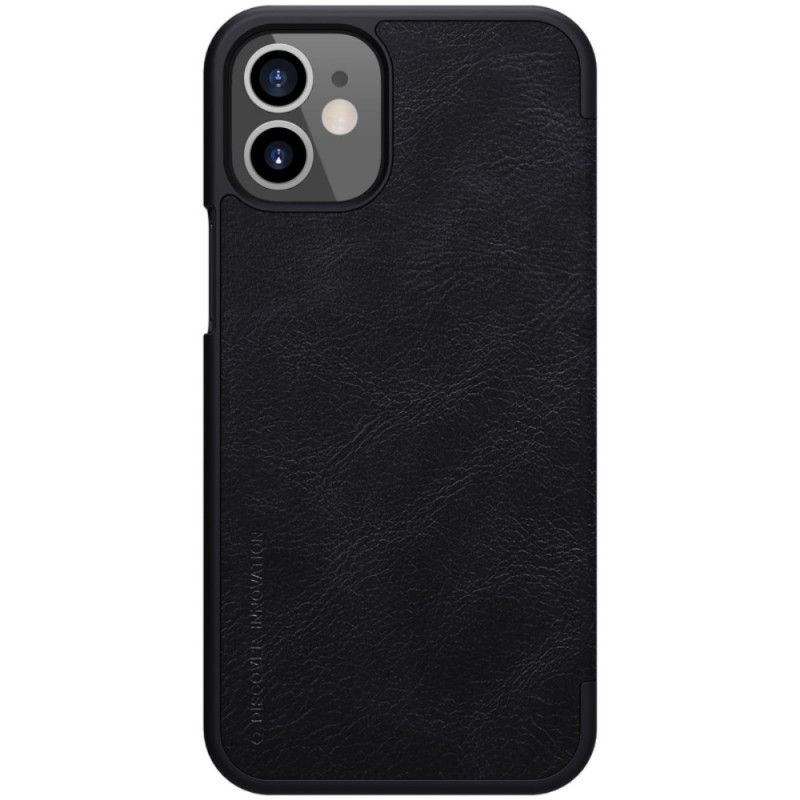 Kožené Pouzdro Folio Iphone 12 Mini Řada Nillkin Qin