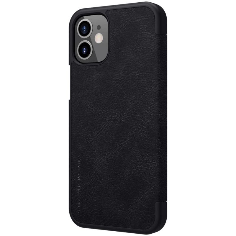 Kožené Pouzdro Folio Iphone 12 Mini Řada Nillkin Qin