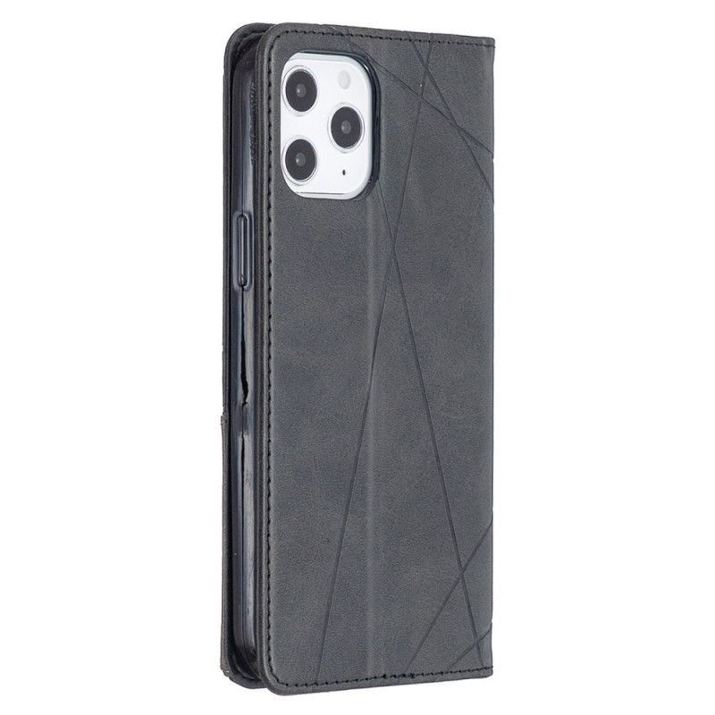 Kožené Pouzdro Folio Iphone 12 Pro Max Umělecký Styl