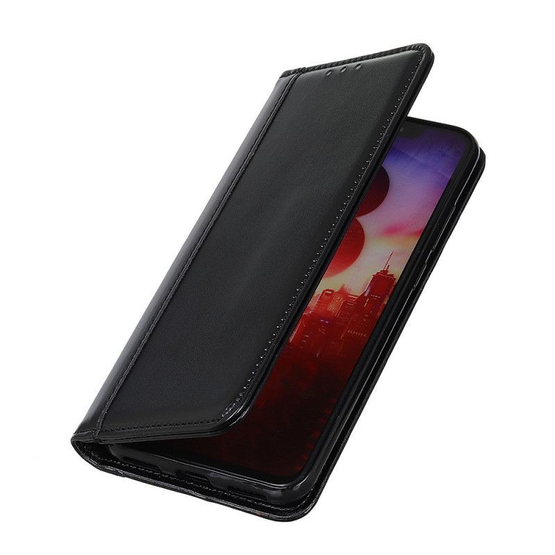 Kožené Pouzdro Folio Iphone 12 / 12 Pro Štípaná Kůže