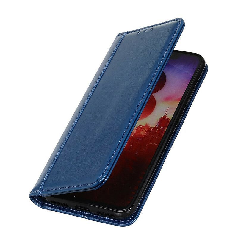 Kožené Pouzdro Folio Iphone 13 Lesklá Štípenka