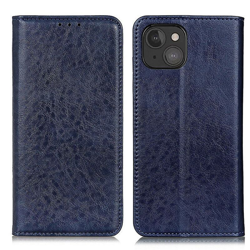 Kožené Pouzdro Folio Iphone 13 Mini Texturovaná Štípenka