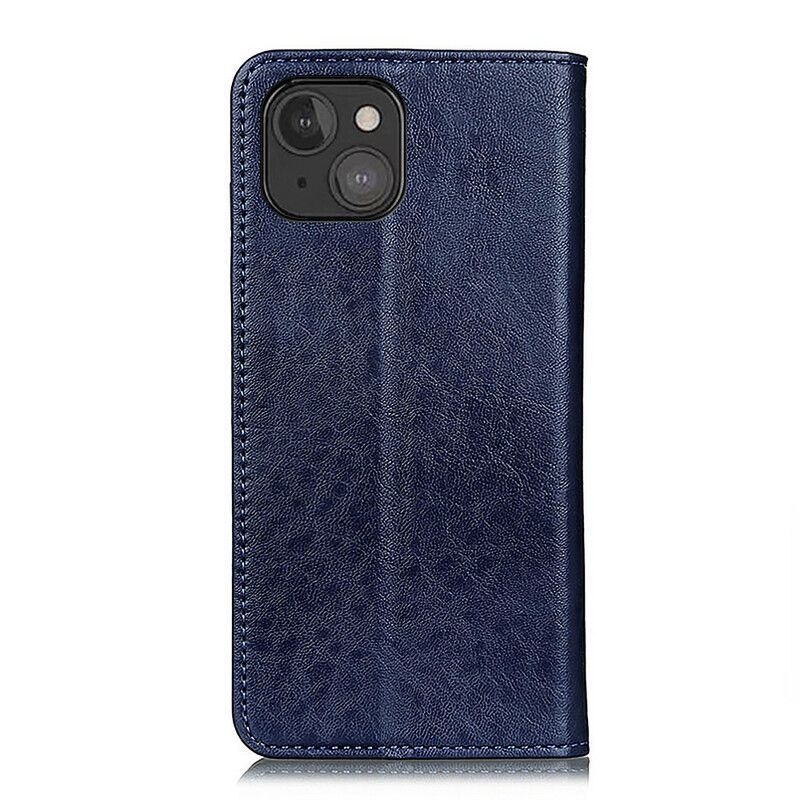 Kožené Pouzdro Folio Iphone 13 Mini Texturovaná Štípenka