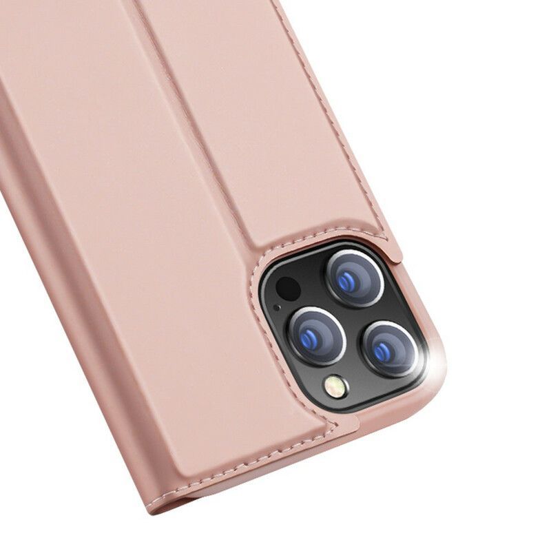 Kožené Pouzdro Folio Iphone 13 Pro Max Řada Skin Pro Dux Ducis