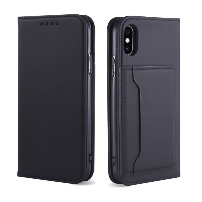 Kožené Pouzdro Folio Iphone X / Držák Podpůrné Karty  XS