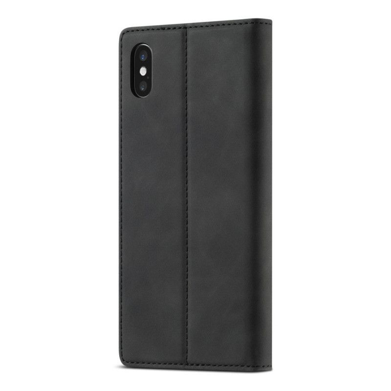 Kožené Pouzdro Folio Iphone X /  XS Lc.imeeke Kožený Efekt