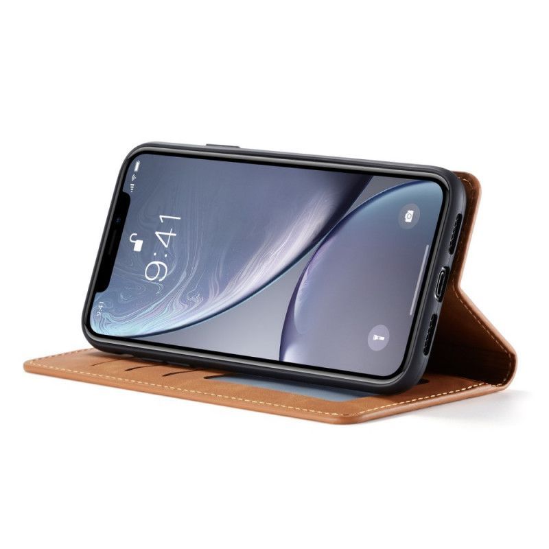 Kožené Pouzdro Folio Iphone Xr Forwenw Kožený Efekt