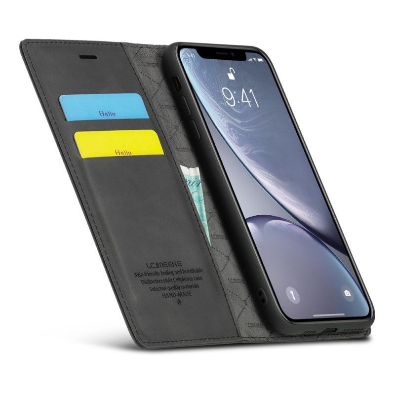 Kožené Pouzdro Folio Iphone Xr Lc.imeeke Kožený Efekt