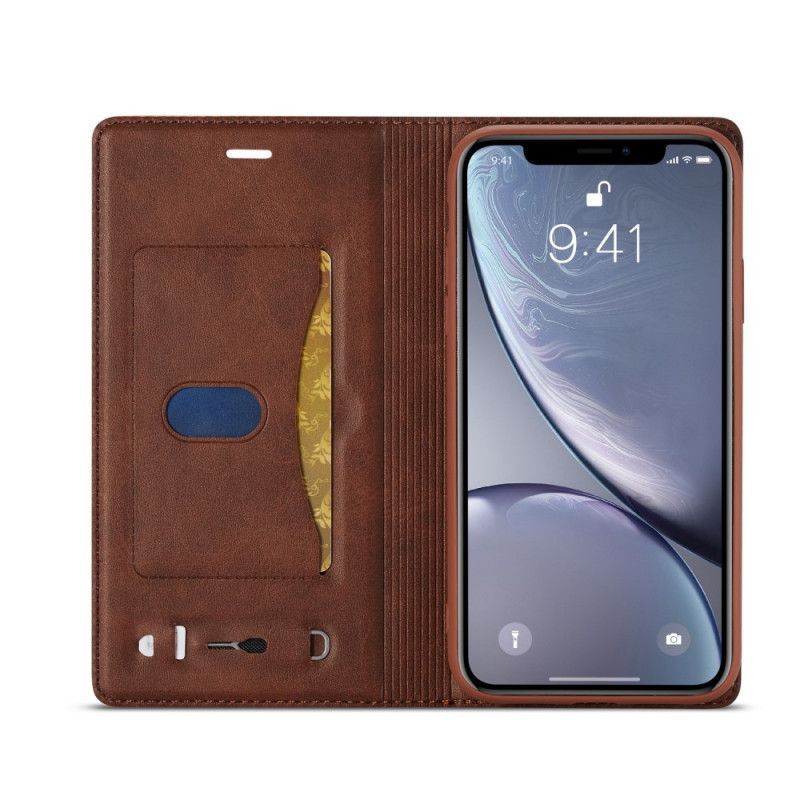 Kožené Pouzdro Folio Iphone Xr Řada Lc-001 Lc.imeeke