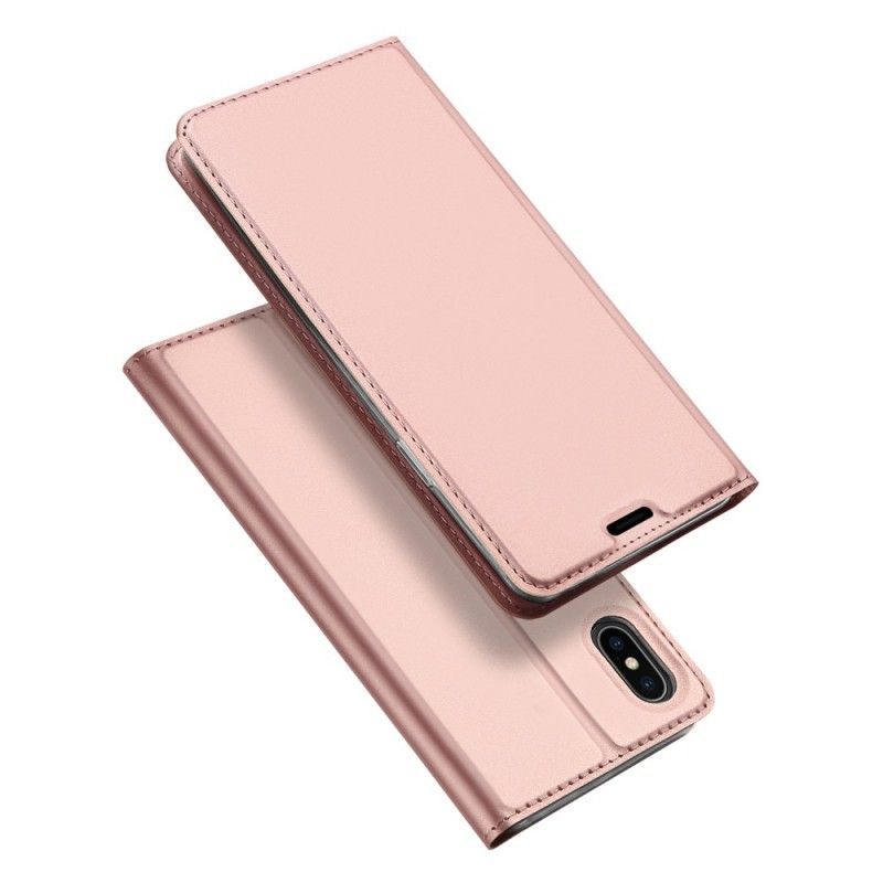 Kožené Pouzdro Folio Iphone  XS Max Série První Třídy