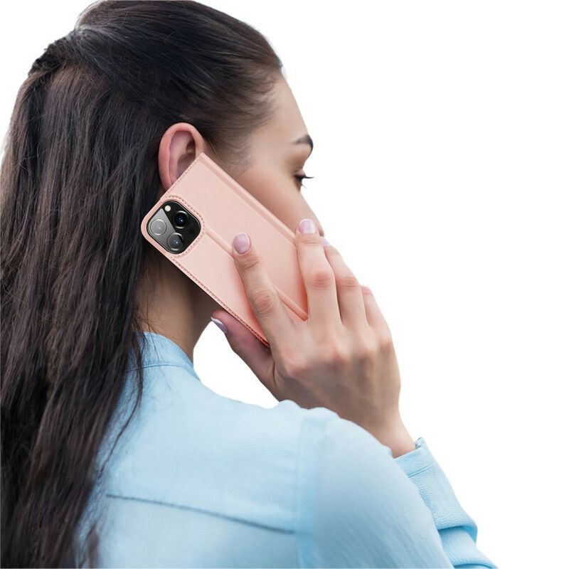 Kožené Pouzdro Folio Na Iphone 13 Pro Řada Skin Pro Dux Ducis