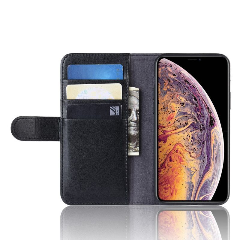 Kožené Pouzdro Iphone 11 Pro Max Pravá Kůže