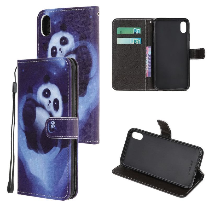 Kožené Pouzdro Iphone Xr Panda Space Strap