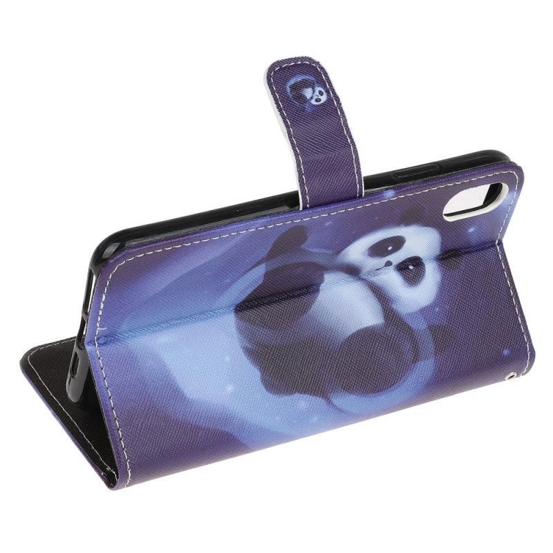 Kožené Pouzdro Iphone Xr Panda Space Strap