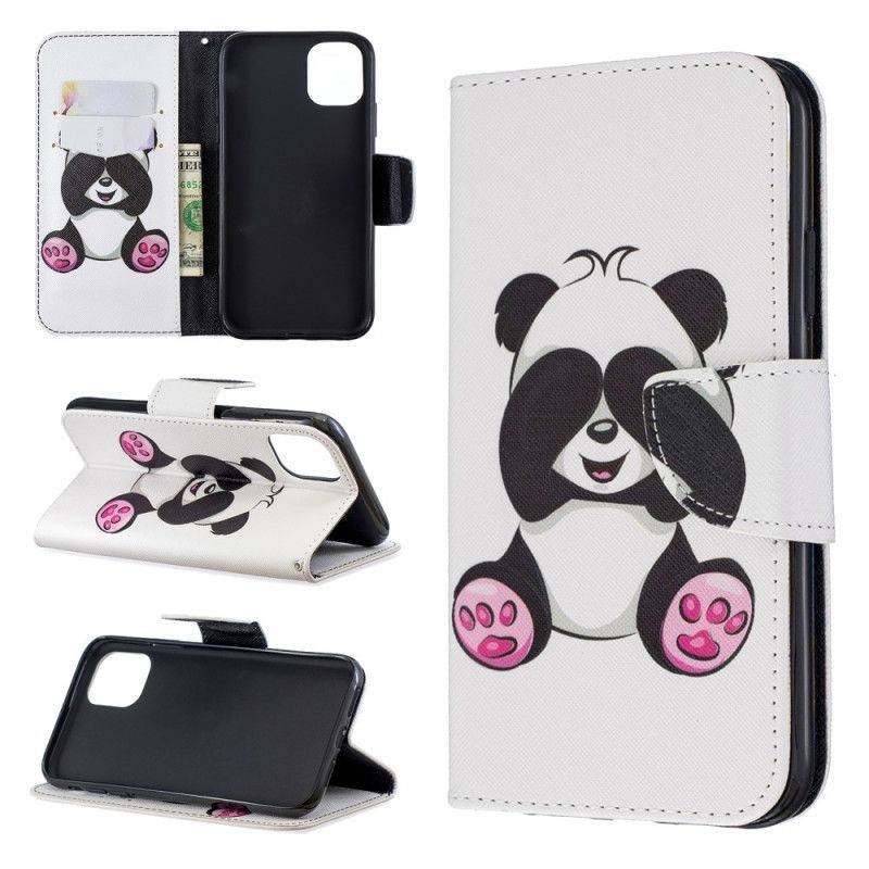 Kožený Kryt Iphone 11 Panda Zábava