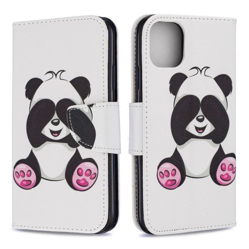 Kožený Kryt Iphone 11 Panda Zábava