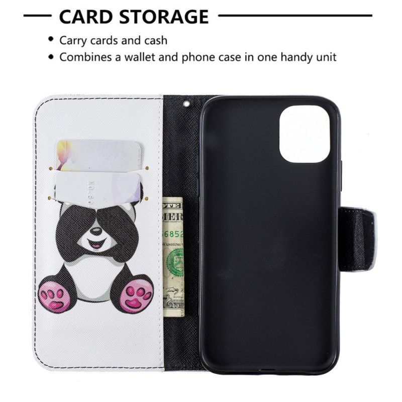 Kožený Kryt Iphone 11 Panda Zábava