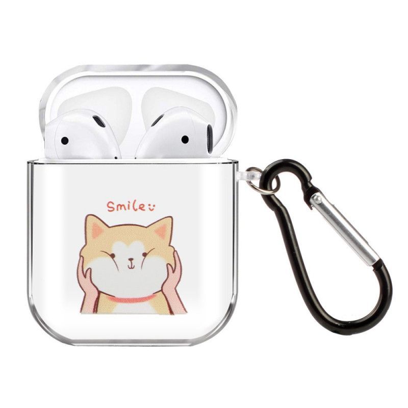 Kryt Airpods Čirý Silikon Řady Cat