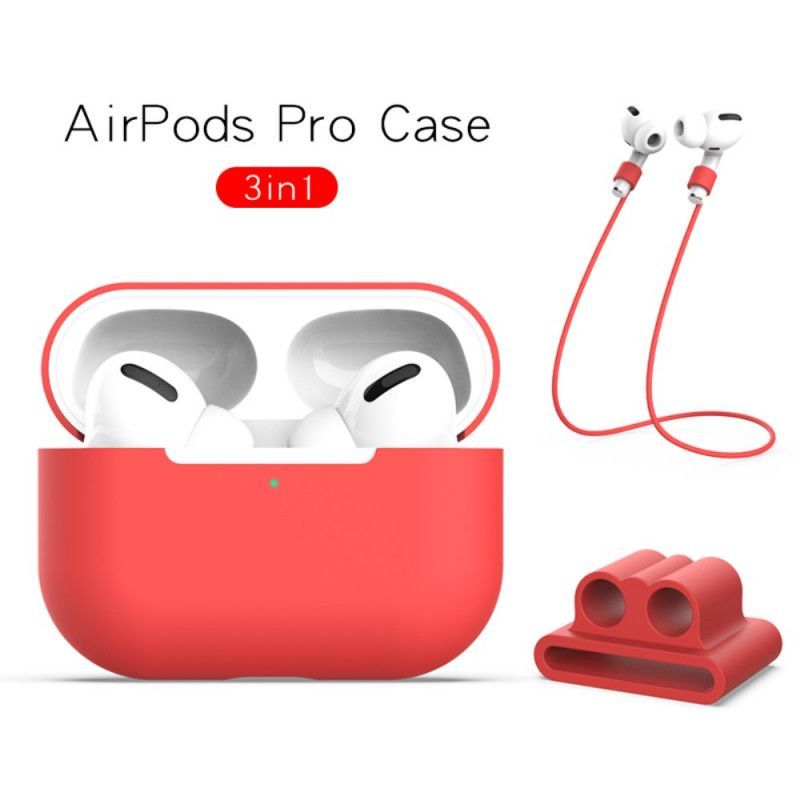 Kryt Airpods Pro Silikon S Kabelem Sluchátek