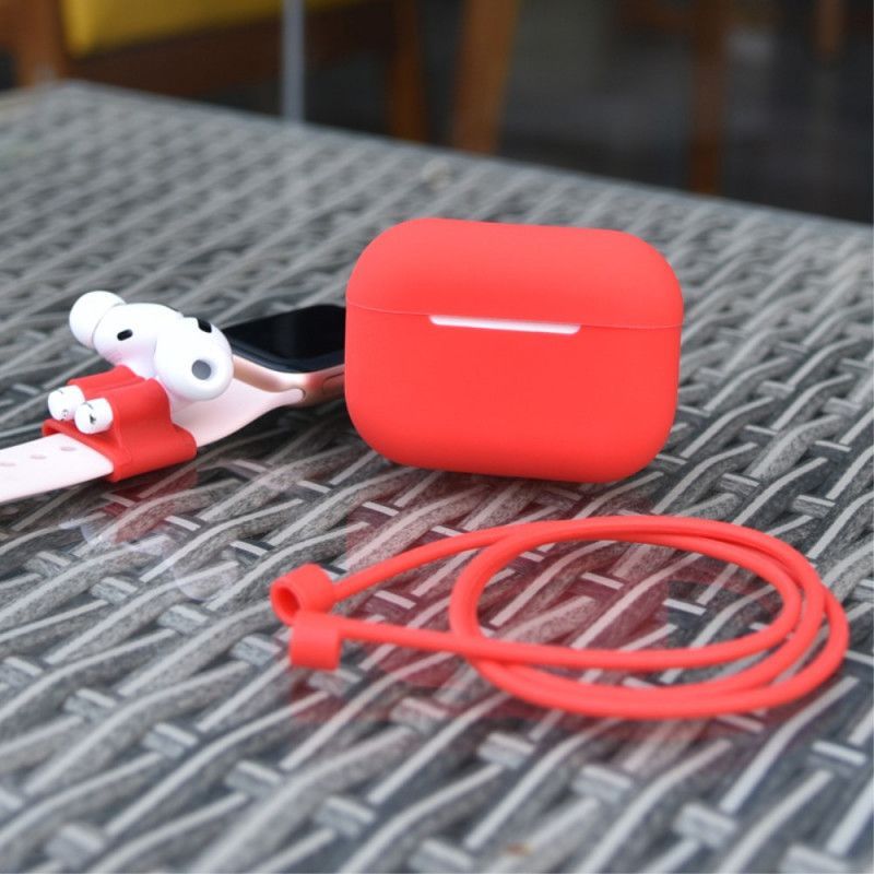 Kryt Airpods Pro Silikon S Kabelem Sluchátek