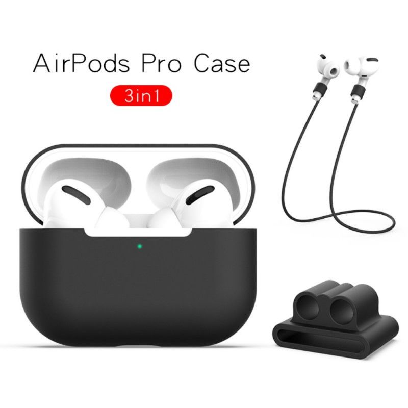 Kryt Airpods Pro Silikon S Kabelem Sluchátek