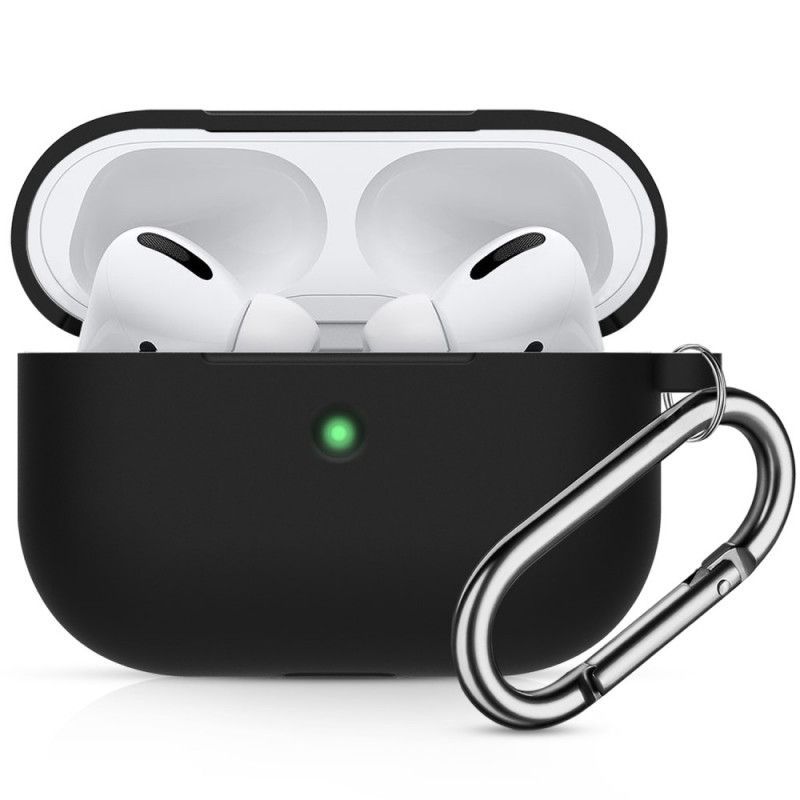 Kryt Airpods Pro Silikonový Nárazuvzdorný S Karabinou