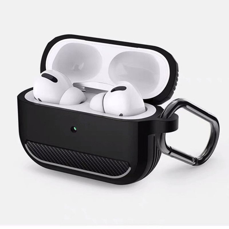 Kryt Airpods Pro Uhlíkové Vlákno S Karabinkou