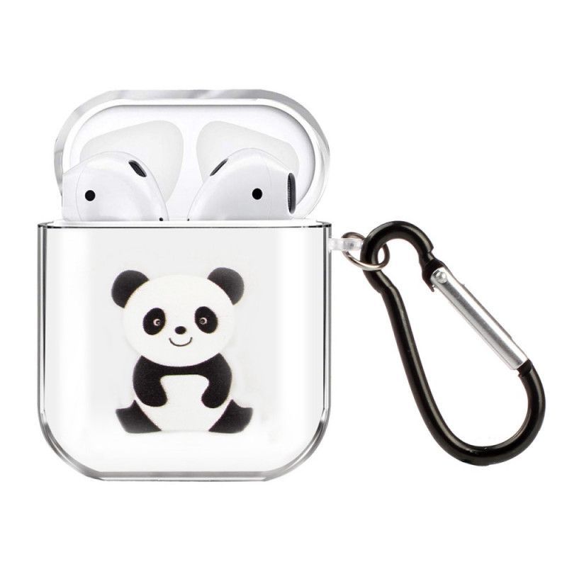 Kryt Airpods Průhledný Silikon Řady Panda