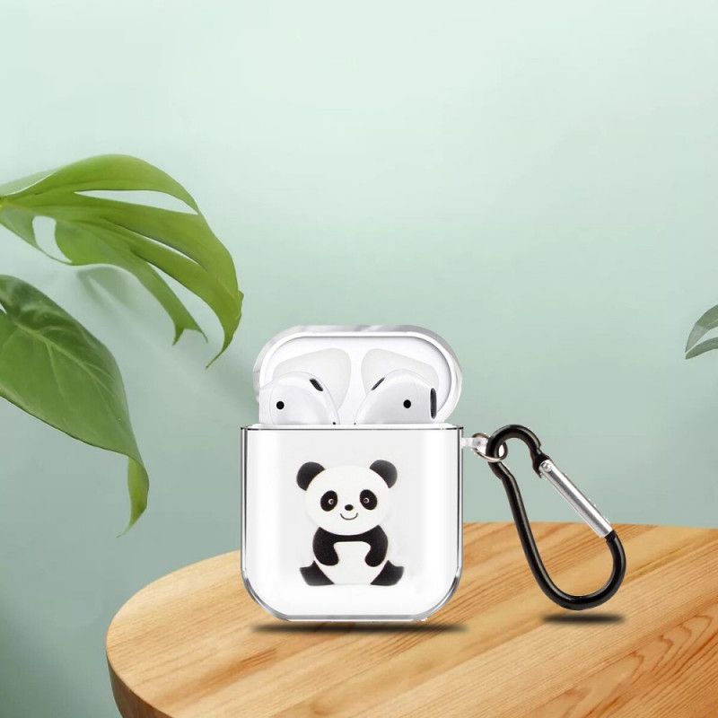 Kryt Airpods Průhledný Silikon Řady Panda